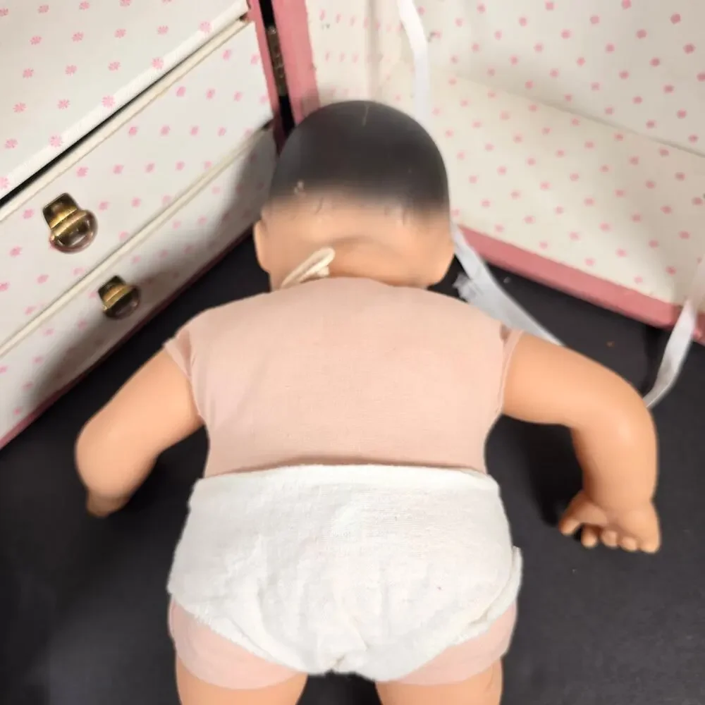 American Girl Pleasant Company Bitty Baby Doll Diaper Bag Pink Wardrobe/Trunk